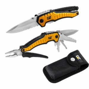 cuchillo plegable xl c/funda acero inoxidable