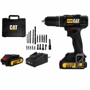 taladro atornillador c/per 18v + batería de 2ah + cargador c2 + accesorios + maletín