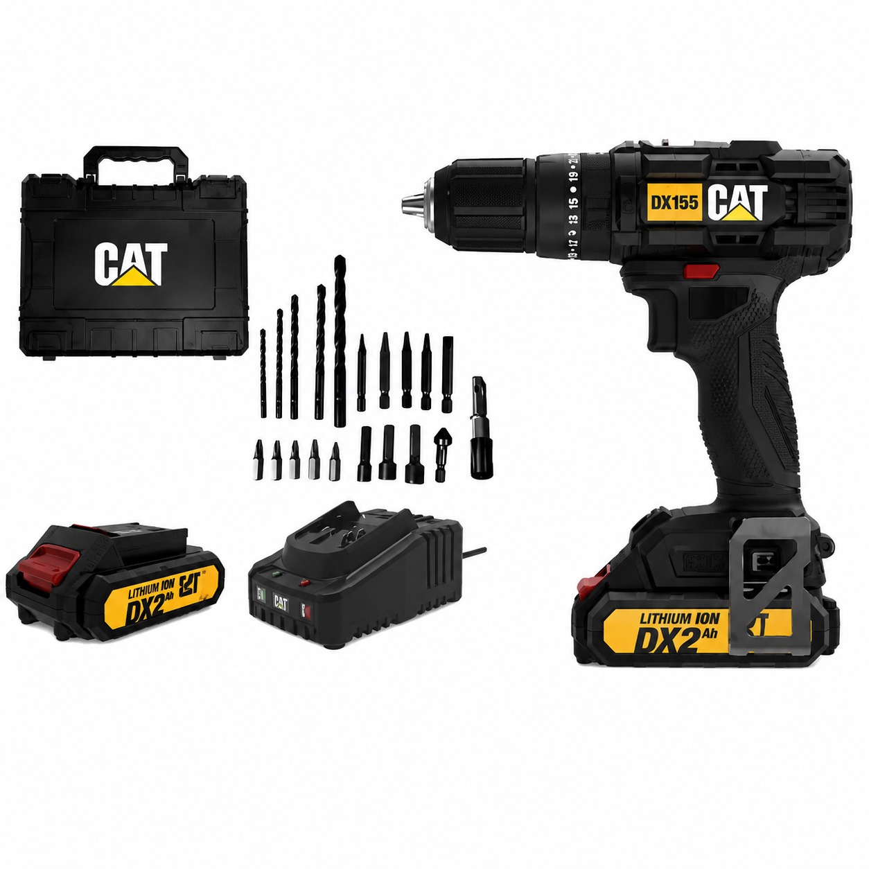 taladro atornillador c/per 18v + batería de 2ah + cargador c2 + accesorios + maletín taladro atornillador c/per 18v + batería de 2ah + cargador c2 + accesorios + maletín