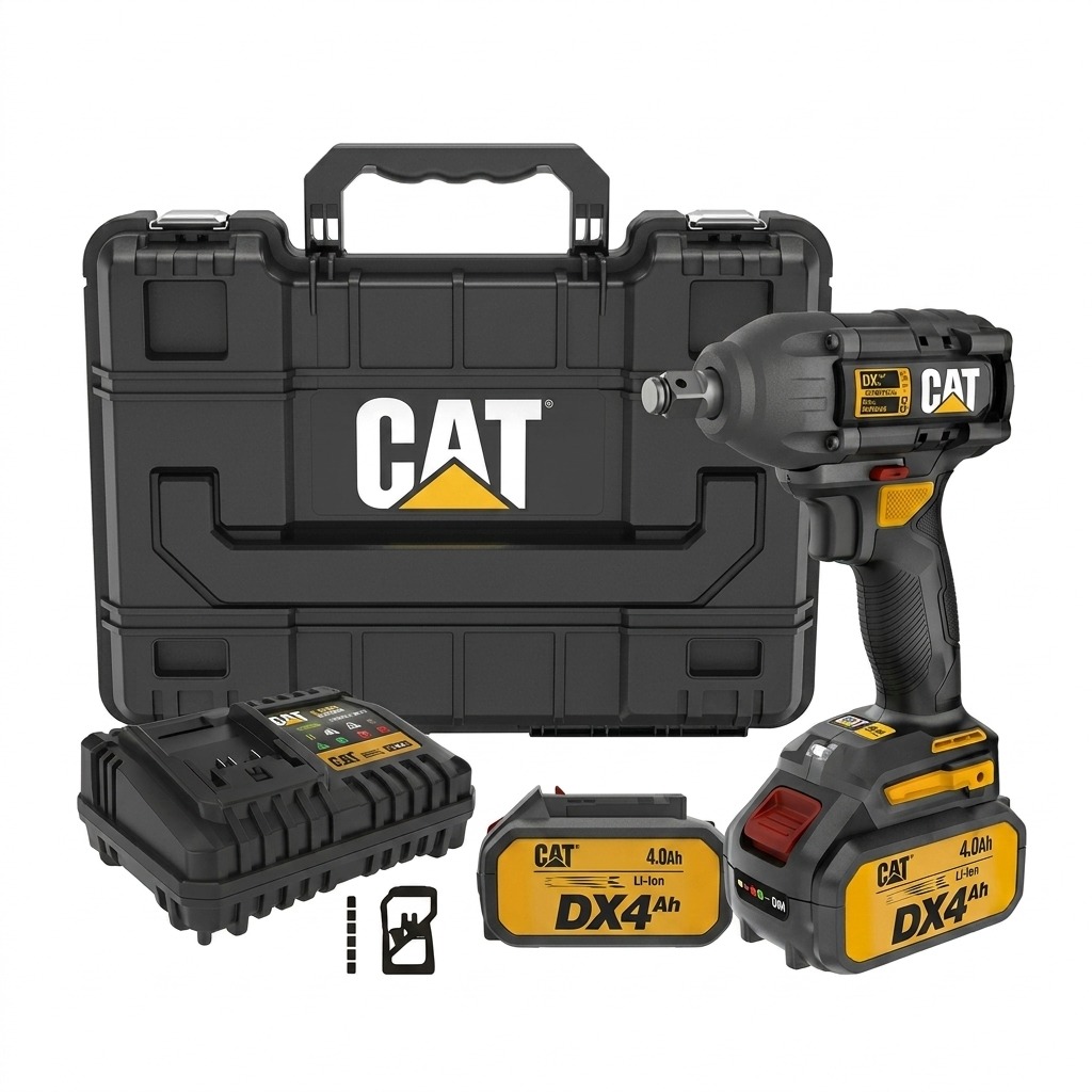 llave de impacto 18v 350nm + 2 baterías de 4ah + cargador de 4a llave de impacto 18v 350nm + 2 baterías de 4ah + cargador de 4a